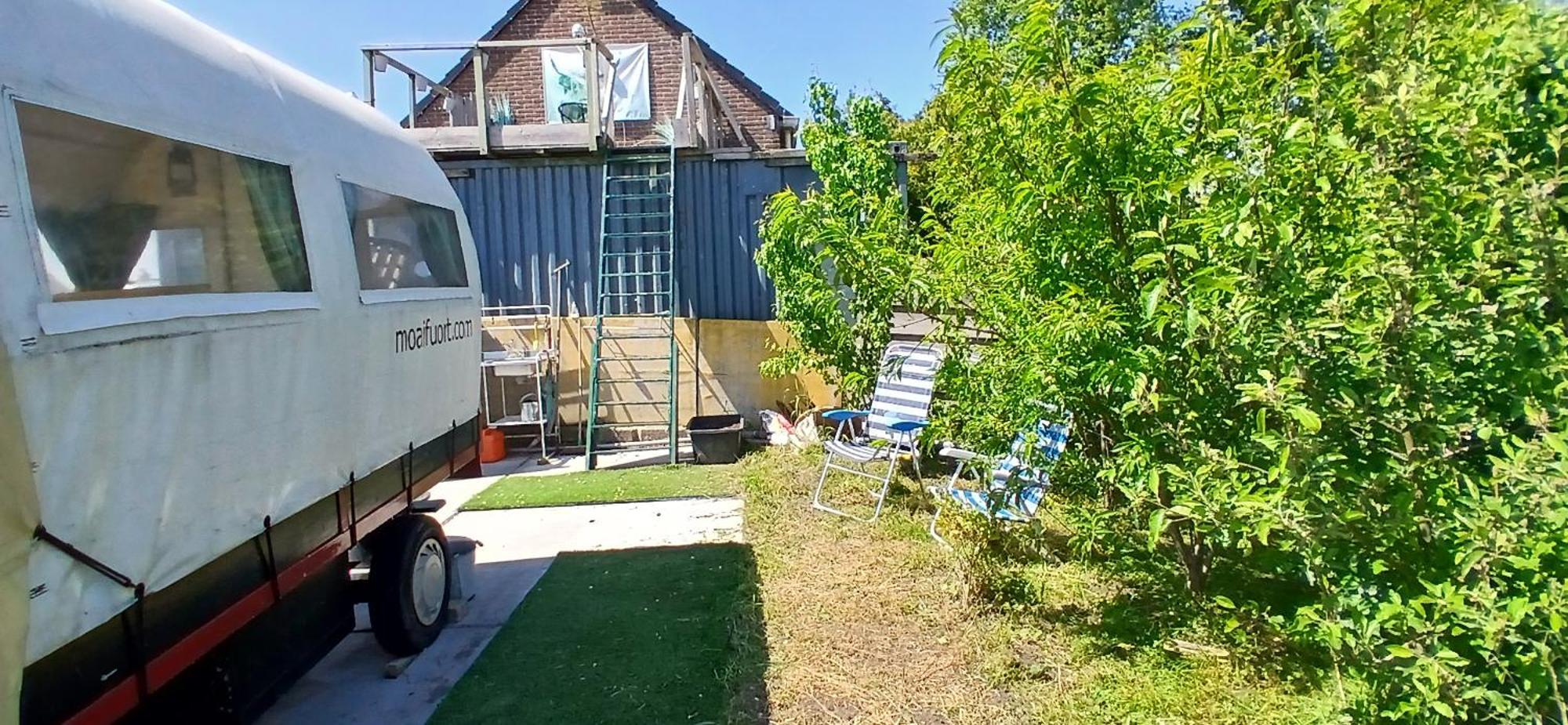 De Huifkar, Trekkershut Bij Sneek Otel Hommerts Dış mekan fotoğraf